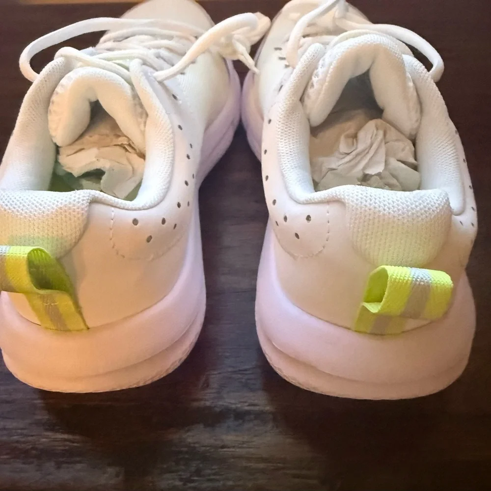 Under Armour White and  Bright Yellow Athletic Shoes - Picture 3 of 4